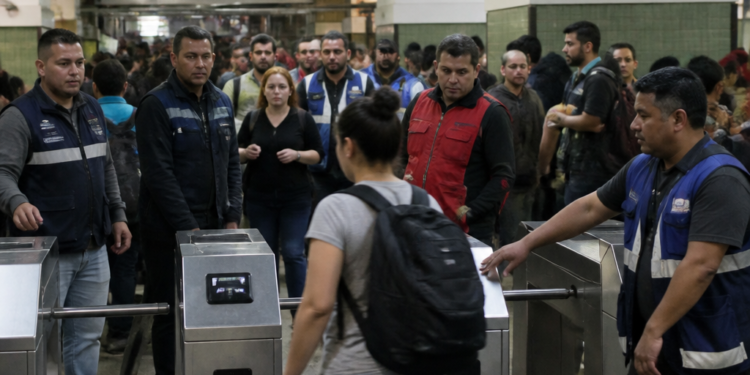 Trabajadores del subte liberan accesos en la estación Federico Lacroze de la línea B