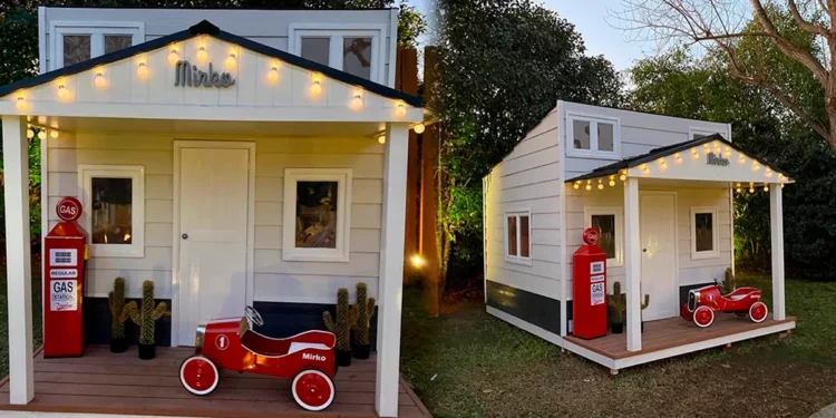 Desde US$10.000: las lujosas casitas de juego para los hijos de celebridades, equipadas con aire acondicionado y heladera