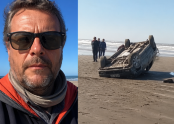 Falleció un hombre en Necochea tras volcar con su Jeep en la playa