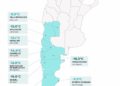 Las ciudades más frías de Argentina hoy, jueves 30 de julio
