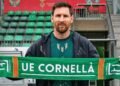 Lionel Messi presentó las nuevas camisetas de Cornellà, el club catalán que preside: un vistazo a sus últimas decisiones